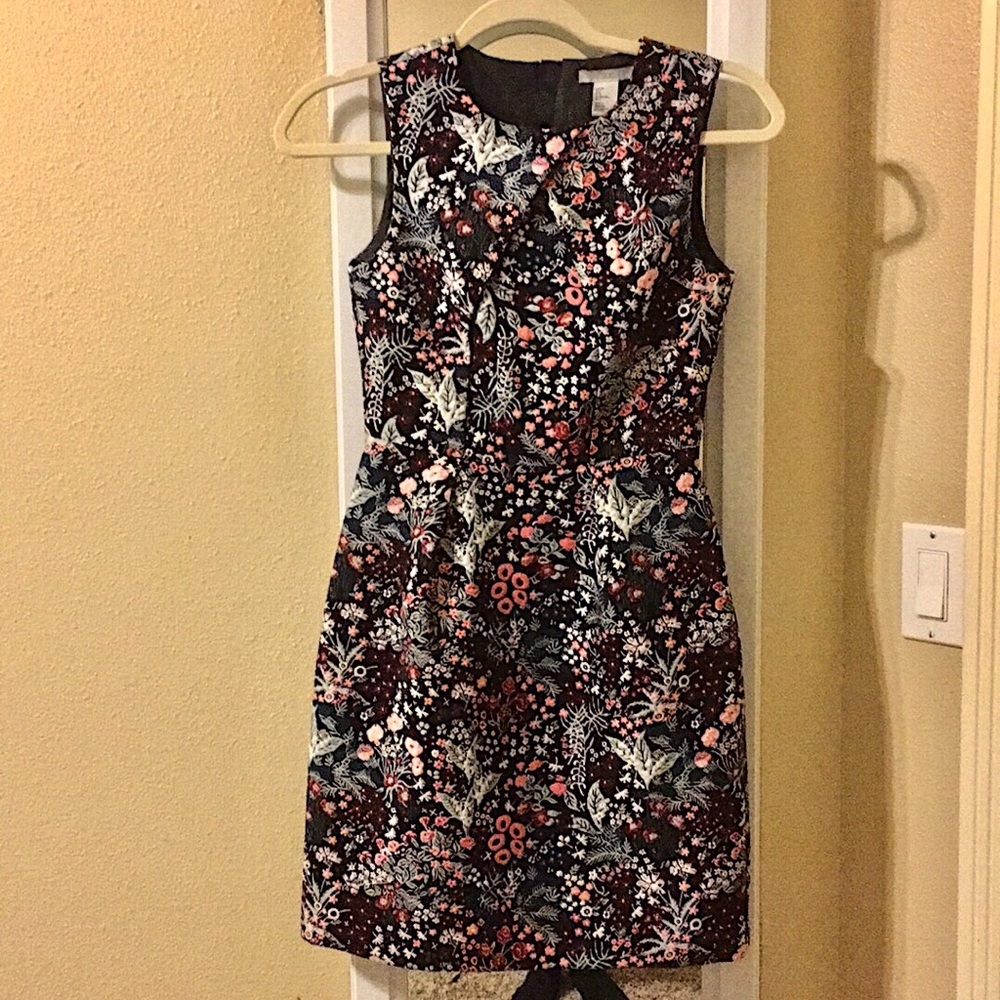 H&M Floral embroidered detail dress